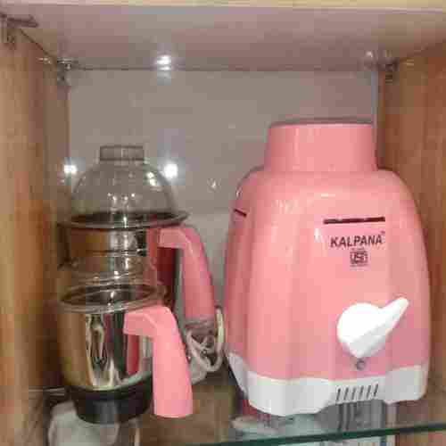 Pink And Silver High-Speed Automatic Electric Mixer Grinder With 2 Jars