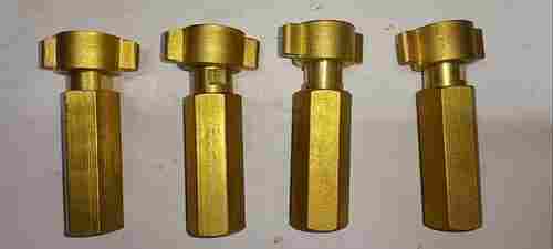 1 Inch Rust Proof Golden Powder Coated Brass Spray Pump Nipple For Pipe Fitting