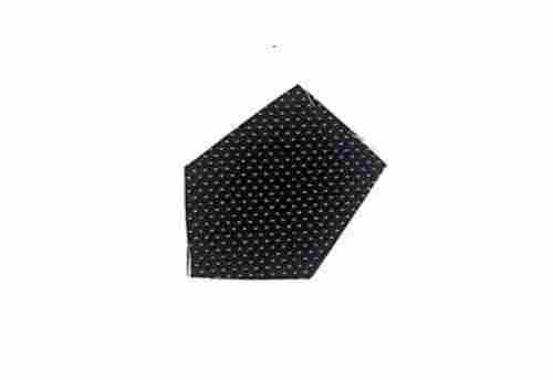 Black With Polka Dots Necktie Fabric, Material Polyester And Width 68 Inch 