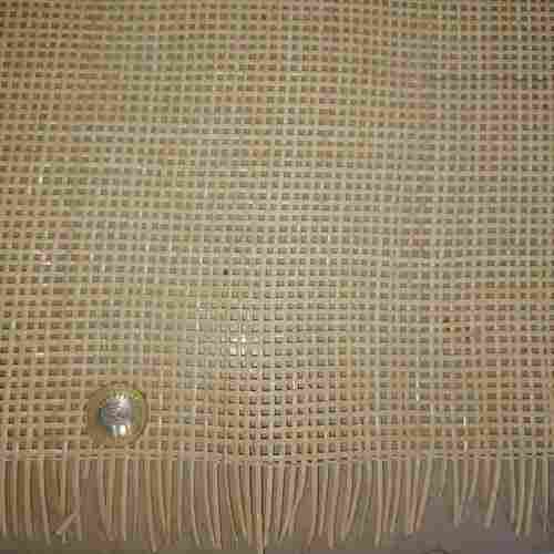 Flexible Rollable Water Resistant And Stain Proof Natural Square Web Rattan Cane Sheet Jali Mat