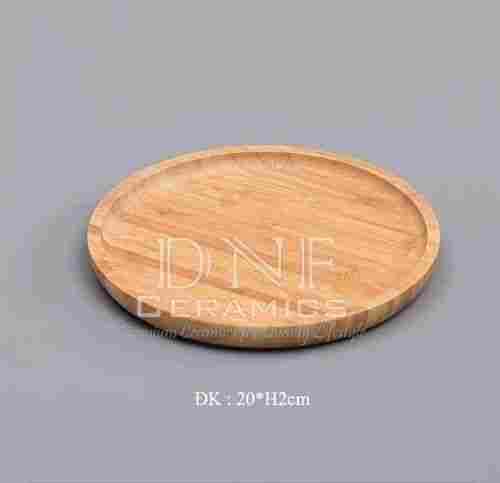 Wooden Round Shaped Drainage Bottom Tray Plates for Plant Pots