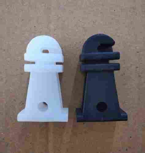 High Durable Black And White Plastic Insulator For Solar Fencing 2 Inch