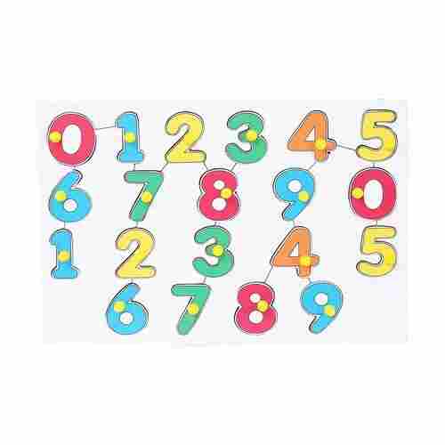 Wooden Educational Toy Counting (Numbers 123) Learning Puzzle Board for Kids Above 3 Years.
