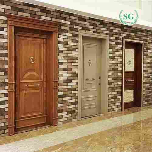 Fancy Design Wooden Door For Entry Home, Kitchen And Bathroom