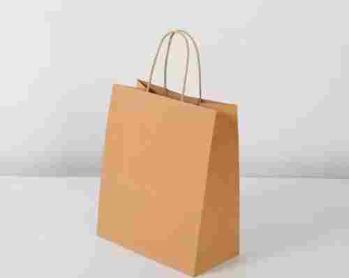 Machine Made Kraft Paper Carry Bag Used In Shopping And Gift Packaging