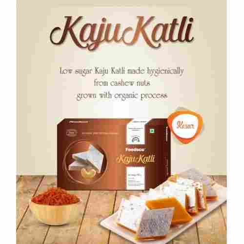 Pack Of 1 Kilogram Kesar Flavor Pure And Fresh Sweet Delicious Kaju Katli