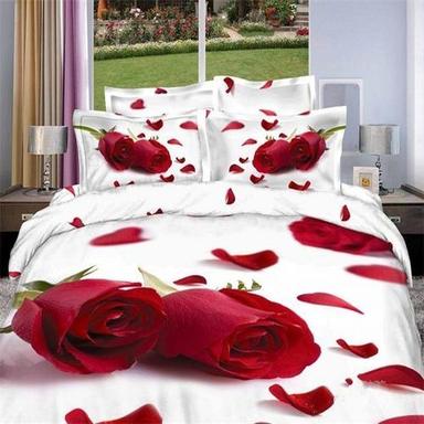 Red Textured Single Bedsheet For Home And Hotel(Machine Made And Shrink Resistant)