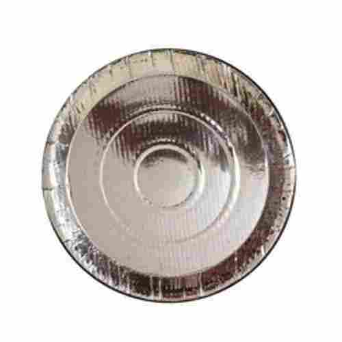  8 Inch Eco Friendly And Light Weight Plain Round Silver Foil Paper Plate