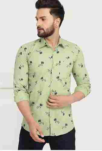 Men Collar Neck Floral Print Full Sleeves Skin Friendly Button Closure Casual Shirt
