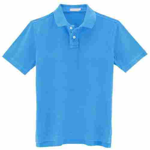 Mens Plain Polo Neck Short Sleeve Casual Wear Regular Fit Cotton T Shirts