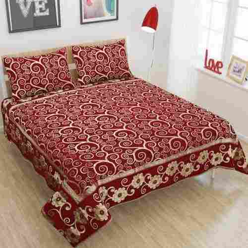 Printed Double Bedsheet With 2 Pillow Cover(Shrink Resistant)