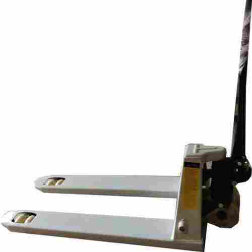 Hand Operated White Hydraulic Hand Pallet Truck For Material Handling