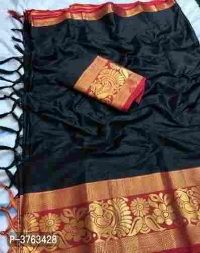 Casual Wear Elegant Design Laddu Creation Woven Fashion Cotton Silk Saree