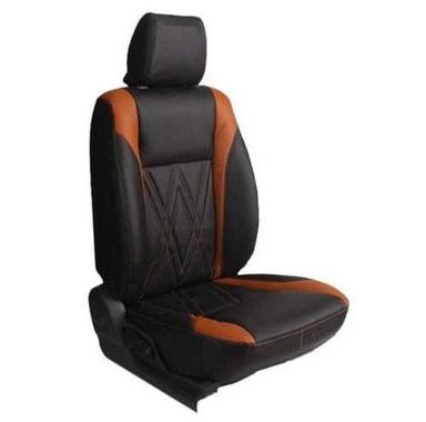 Long Lasting Strong Solid Durable Comfortable Black And Orange Super Soft Leather Car Seat Cover