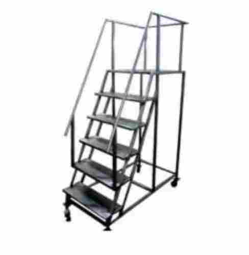 Mild Steel Step Ladder For Home And Shop Usage, Black Color And Modern Design