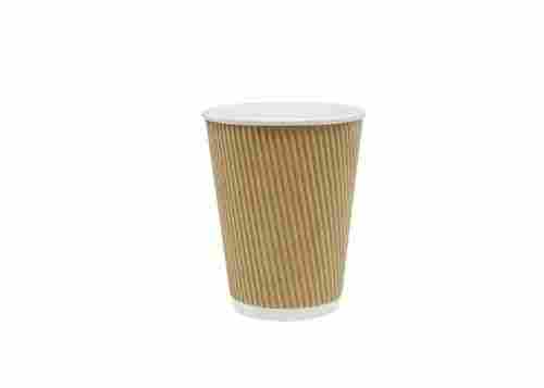 Eco Friendly Brown Disposable Paper Ripple Glasses For Coffee, 350 Ml