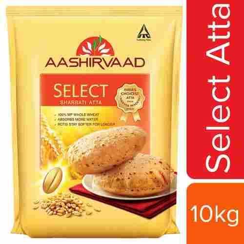  100% Mp Whole Wheat Select Sharbati Atta, For Food, Home, Hotel, 10 Kg