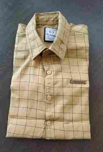 Men's Cotton Collar Neck Full Sleeves Beautifully Designed In Checked Pattern Shirts