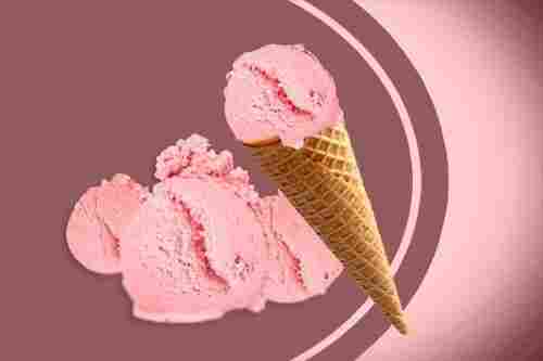 Pink Sweet And Tasty Strawberry Flavored Ice Cream Bricks For Frozen Dessert