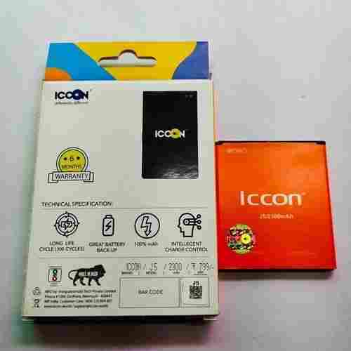 5 Volt 500 Mab Iccon J7 Mobile Battery High Build Quality Durable Material