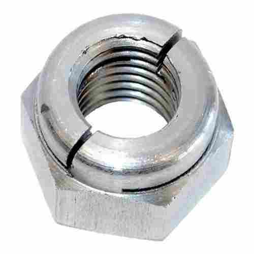 Round Shape Mild Steel Hexagonal Lock Nut, 19 X 15 Mm Size, Silver Color
