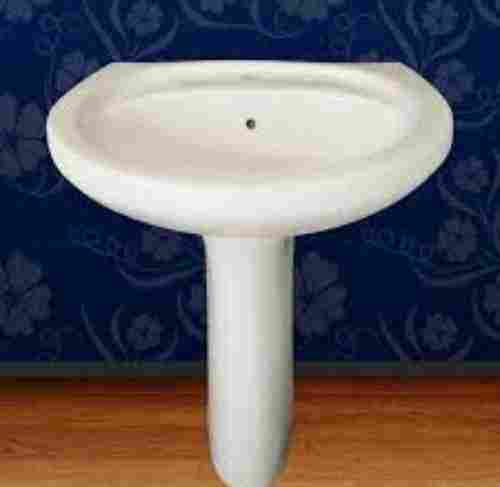 White Ceramic Long Lasting High Quality Wash Basin With Round Shape 12-15 Inch Size 
