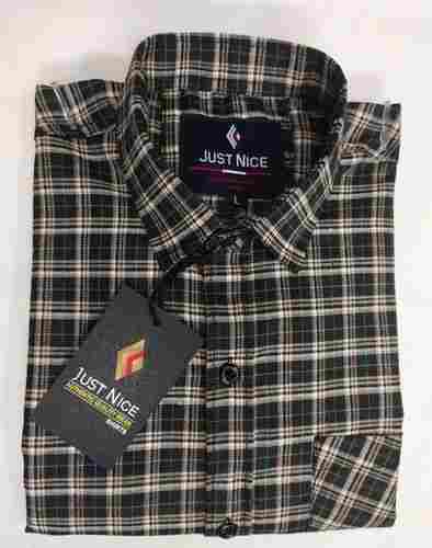 Men Comfortable Skin Friendly Pure Cotton Regular Fit Casual Check Shirts