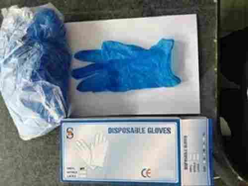Chemical Free Food Safe And Skin Friendly Blue Disposable Nitrile Gloves