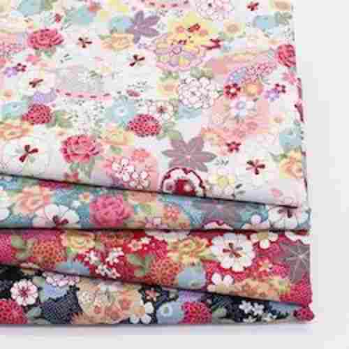Light Weight Stylish Easy To Wear Vibrant Multi Color Floral Printed Cotton Fabric