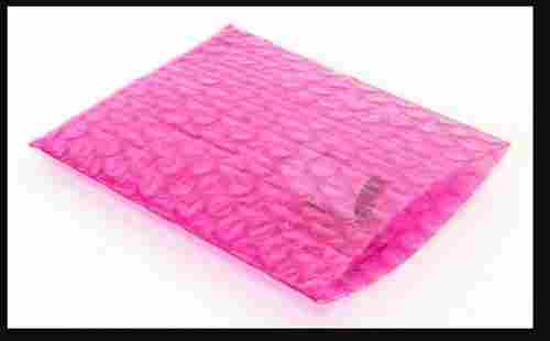 Pink Plastic Air Bubble Pouch For Packaging With Thickness 8 Mm, Light Weight
