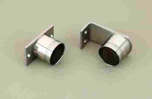 Stainless Steel Curtain Brackets For Curtain Rods Usage, Round Shape