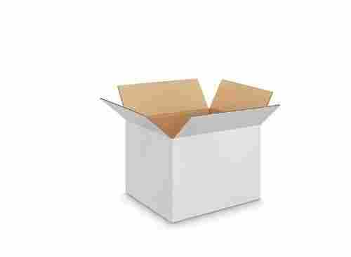 Durable Long Lasting Biodegradable And Disposable White Square Paperboard Corrugated Packaging Carton Box