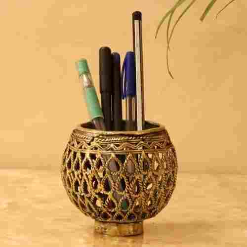 Brown Color Pen Stand Pencil Holder For Office Supplies With Modern Design