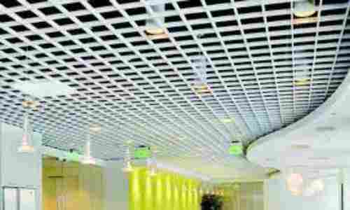 Metal False Ceiling, White Color Coated Surface, 0.5 Mm Thickness