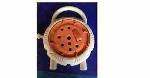 White And Orange Extension Board Round Current 10 Ampere Frequency 60 Hz