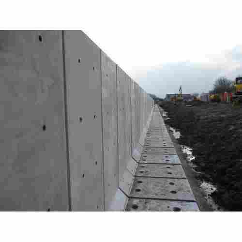 Reinforced Grey Cement And Boundary Walls With Rectangular Shape Precast Concrete