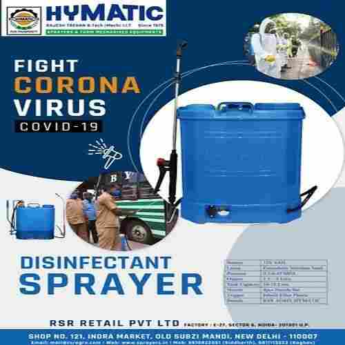Hymatic Mechanical Disinfectant Sprayer , Blue Packaging Size 1 Piece 