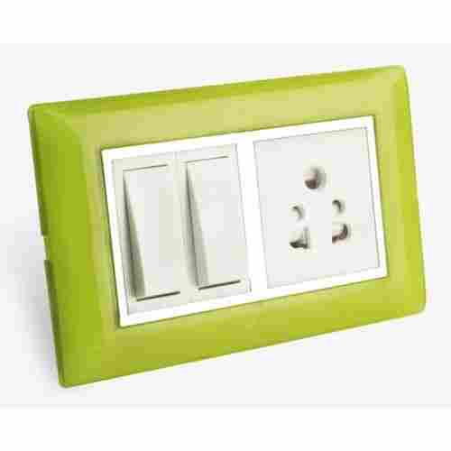 Safe And Secure Environment Friendly Plain Long Life White Wall Electrical Modular Switches