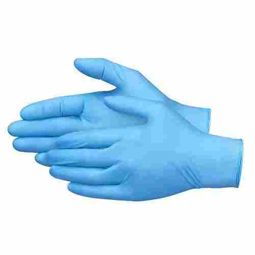 Skin Friendly Waterproof Full Finger Disposable Plain Nitrile Medical Gloves