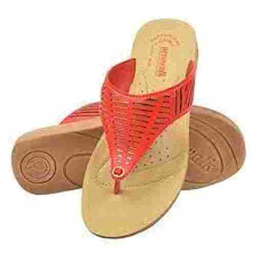 High Quality Comfortable Soft Light Weight Slip On Red Strip Flats Closure Pu Slippers