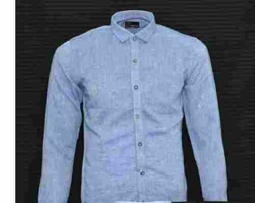 Men Full Sleeves Casual Wear And Breathable Pure Linen Plain Shirts