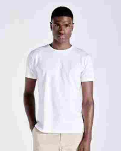 Men Half Sleeves And O- Neck Comfortable Soft Cotton Breathable Plain White T- Shirt