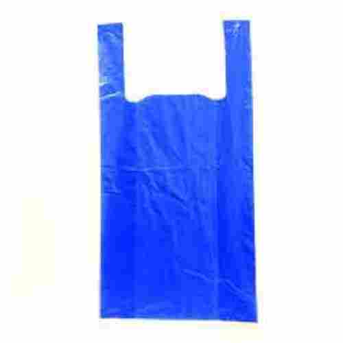 Light Weight And Recyclele Water-Proof Plain Blue Plastic Carry Bags For Shopping 