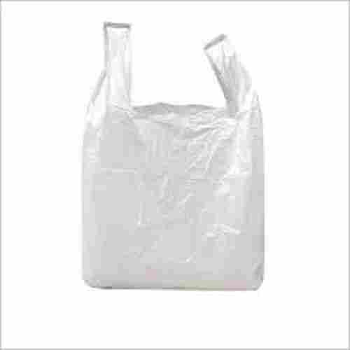 Recycled And Water-Proof Plain White Plastic Carry Bags For Grocery Shopping 