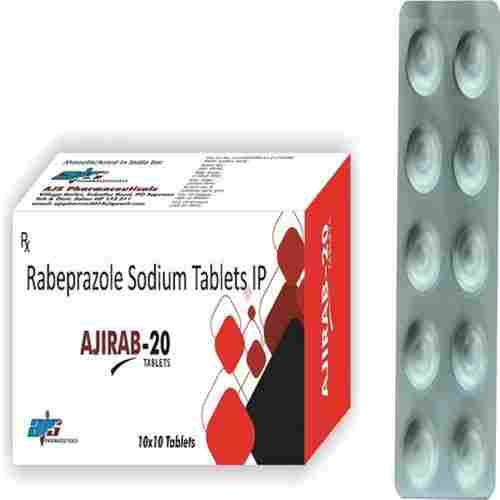 AJIRAB-20 Rabeprazole Tablet, 10x10 Blister Pack