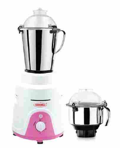 Strong Long Lasting Heavy Duty Rust Proof Pink And White Cookwell Mixer Grinder 