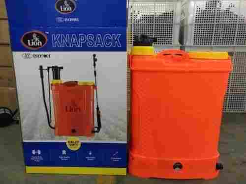 Orange Lion Knapsack Battery Spray Pump With 6 Hour Battery Backup