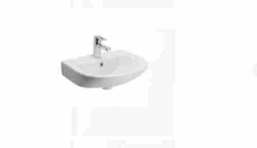 White Cera Cadal Wall Hung Wash Basin Without Faucet For Home And Hotel Use