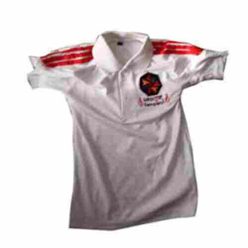 100 Percent Pure Cotton White Colour T Shirt For School Uniform With Short Sleeve