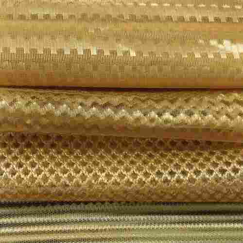 Tear Resistance Lightweight And Durable Golden Plain Net Pattern Fabrics 